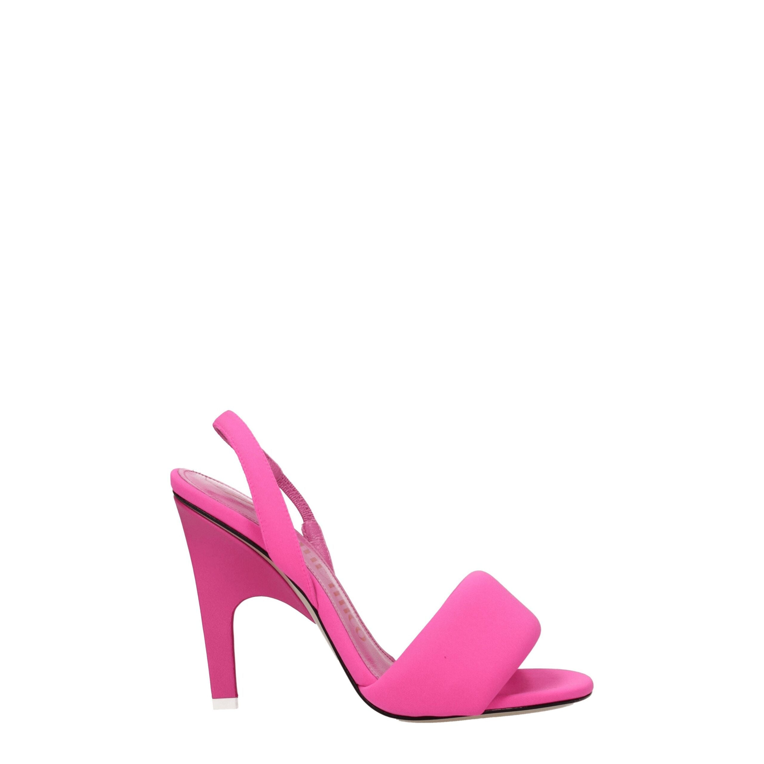 Pink Fabric Stiletto Heel Sandals - The Attico