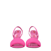 Pink Fabric Stiletto Heel Sandals - The Attico