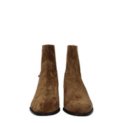 Brown Leather Ankle Boots