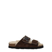 Brown Leather Slippers