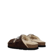 Brown Leather Slippers