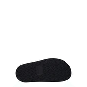 Black Leather Slippers