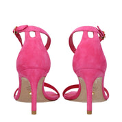 Fuchsia mocka sandaler med stilettklack - Stuart Weitzman