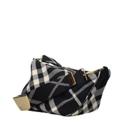 Black Fabric Crossbody Bag