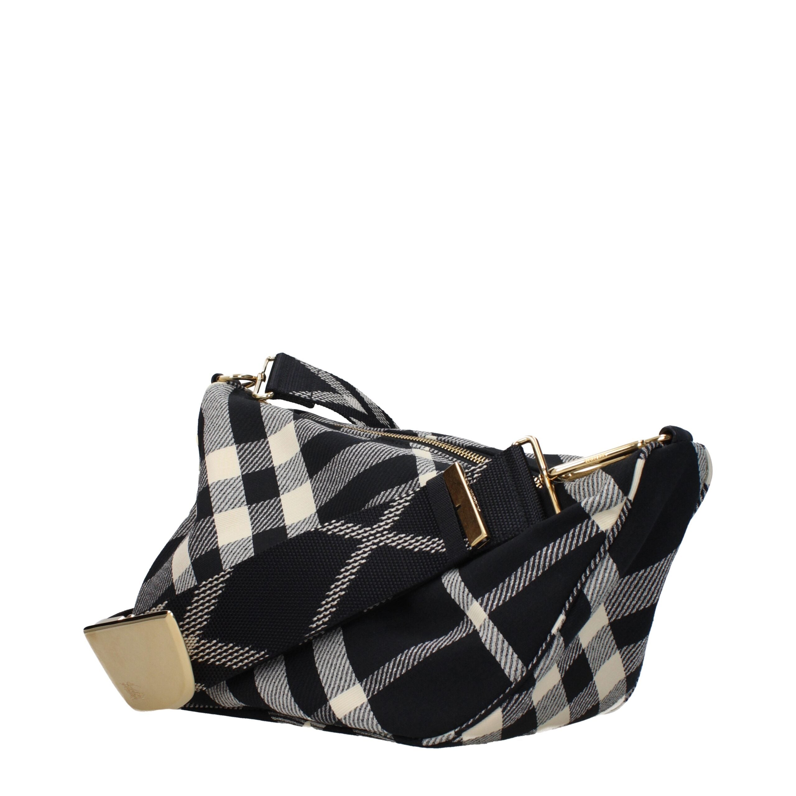 Black Fabric Crossbody Bag