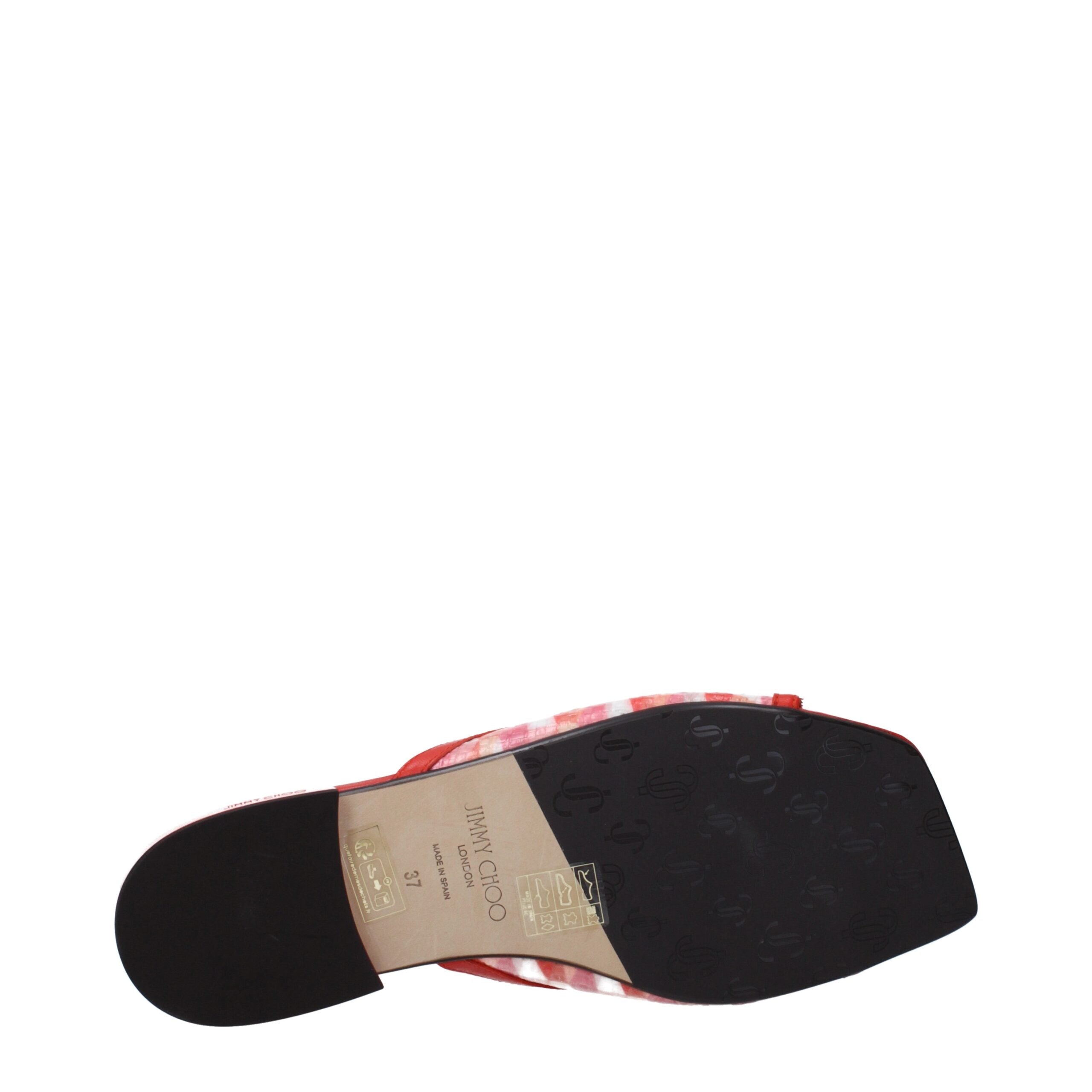 Orange Fabric Slippers with Front Logo