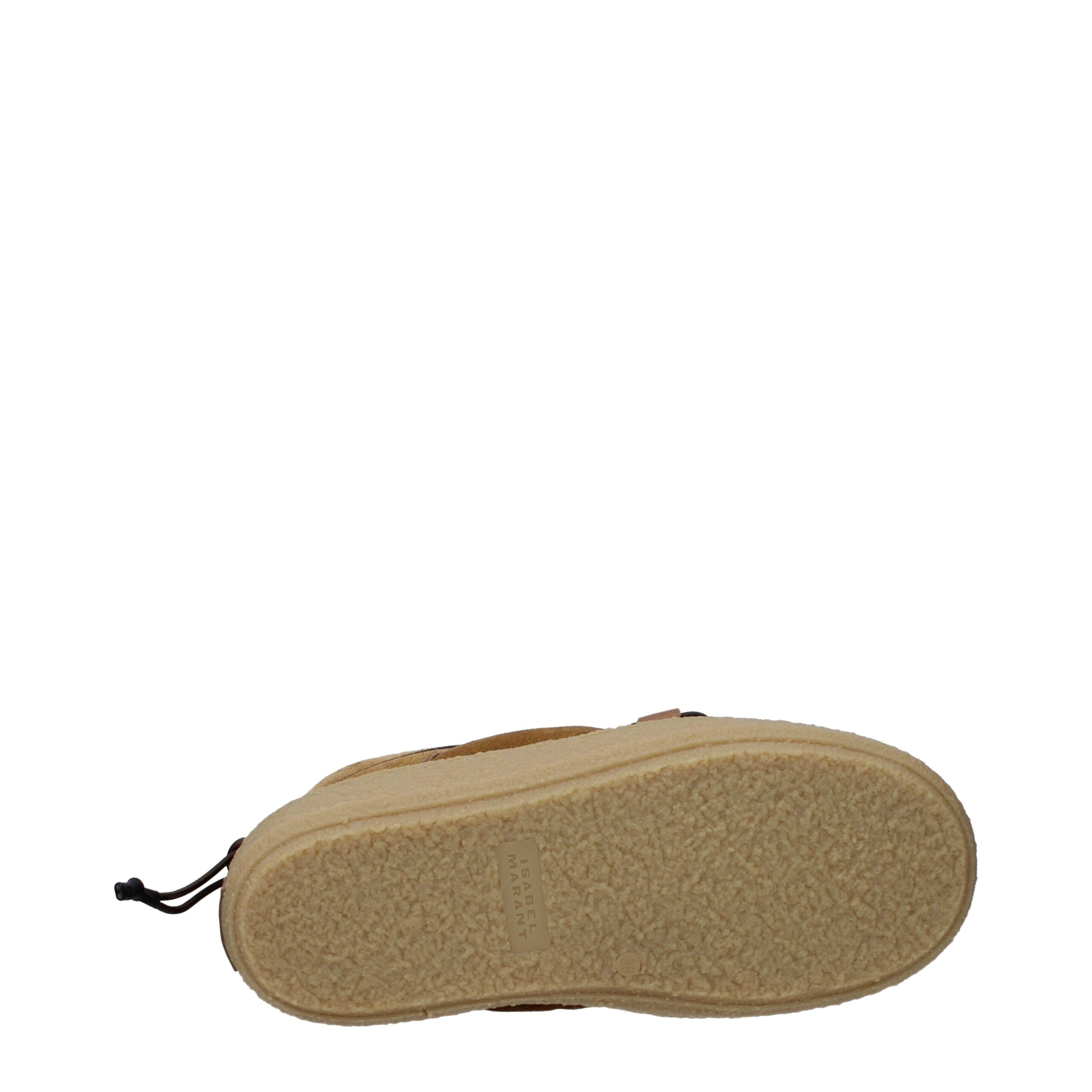 Bruna mockastövlar med logotyp baktill