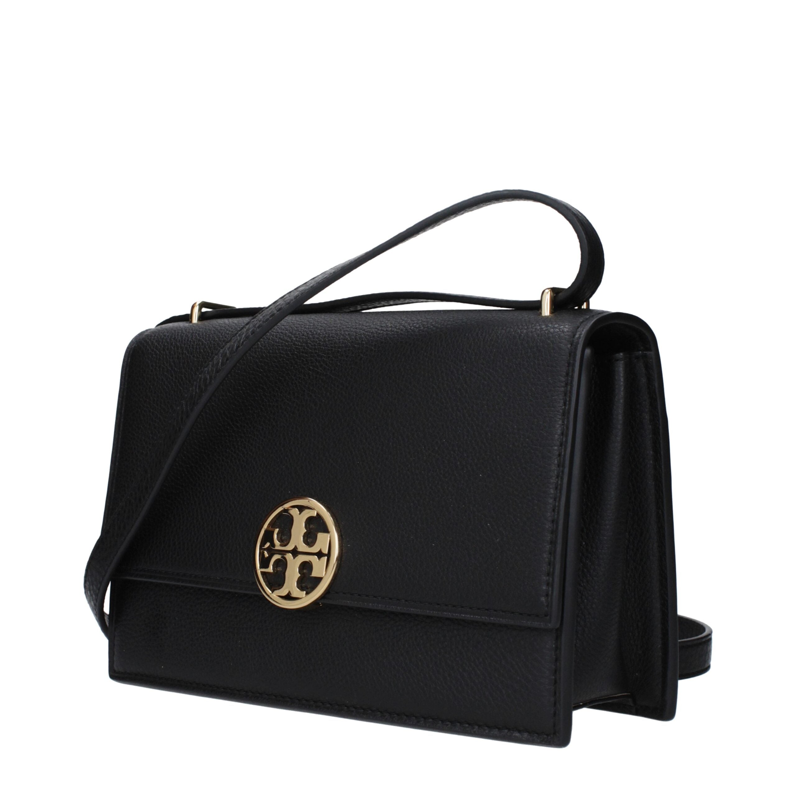 Black Leather Crossbody Bag