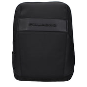 Piquadro Black Fabric Crossbody Bag