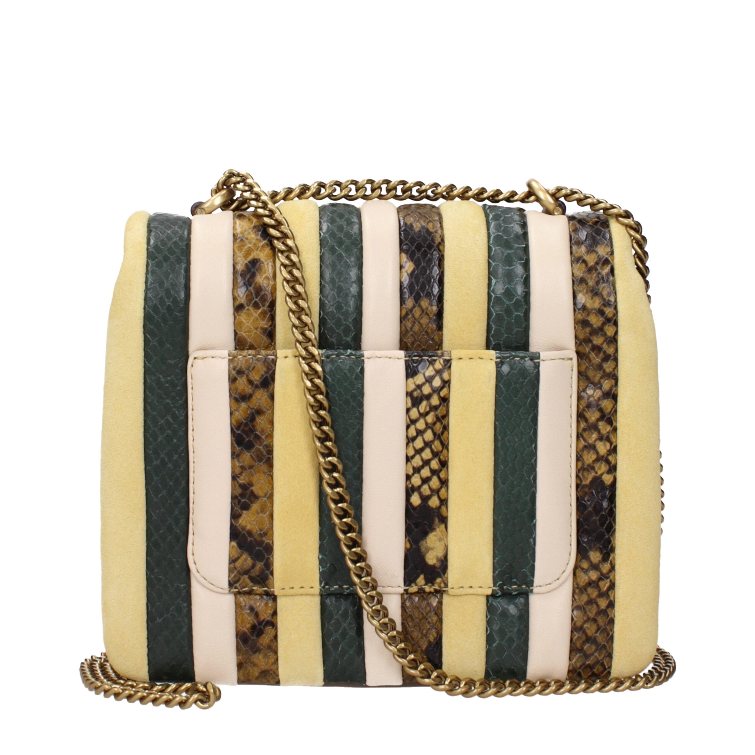 Yellow Leather Shoulder Bag