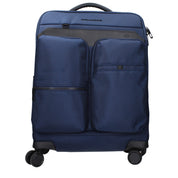 Piquadro Blue Fabric Trolley