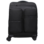 Piquadro Black Fabric Trolley