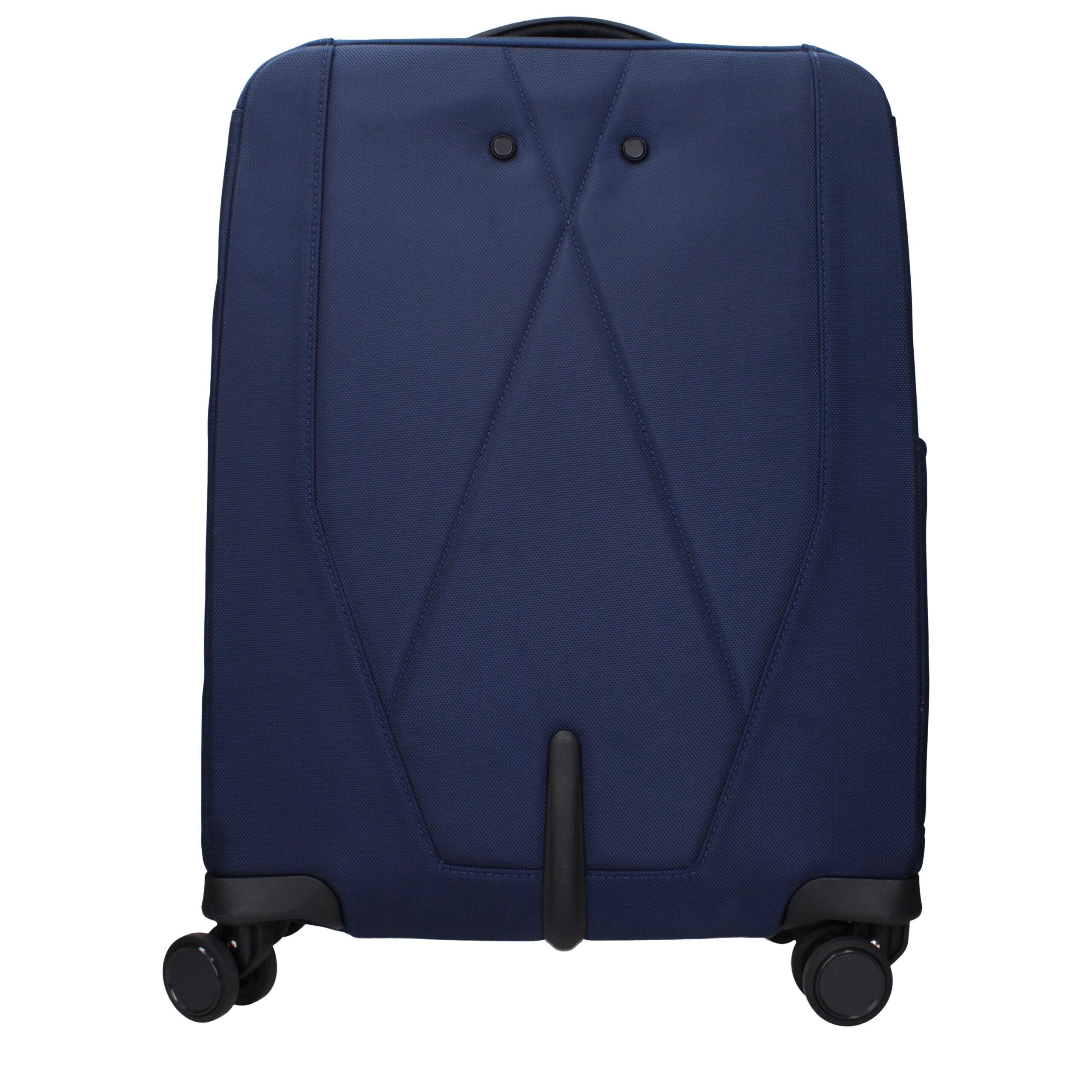 Piquadro Blue Fabric Trolley
