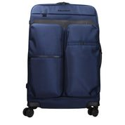 Piquadro Blue Fabric Trolley
