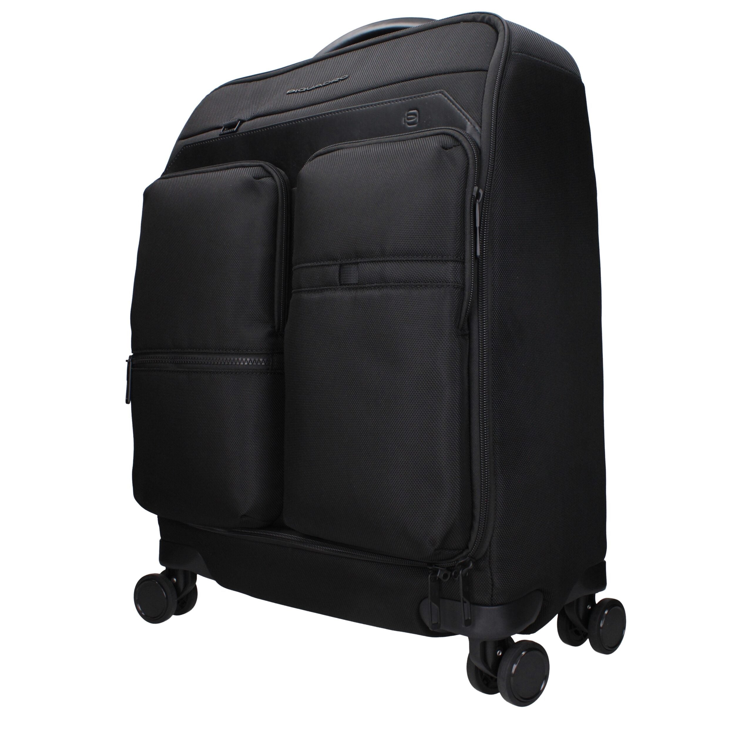 Piquadro Black Fabric Trolley
