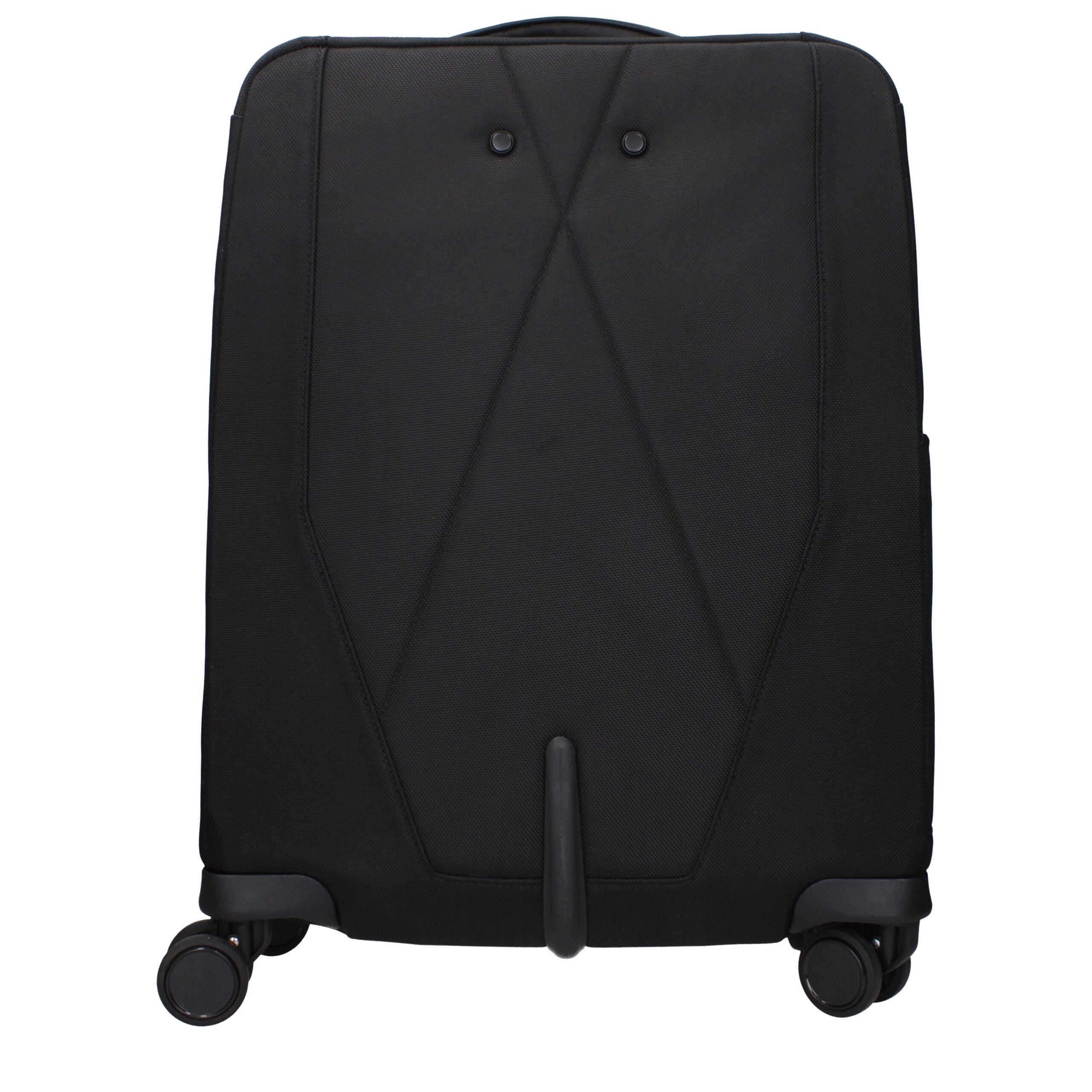 Piquadro Black Fabric Trolley