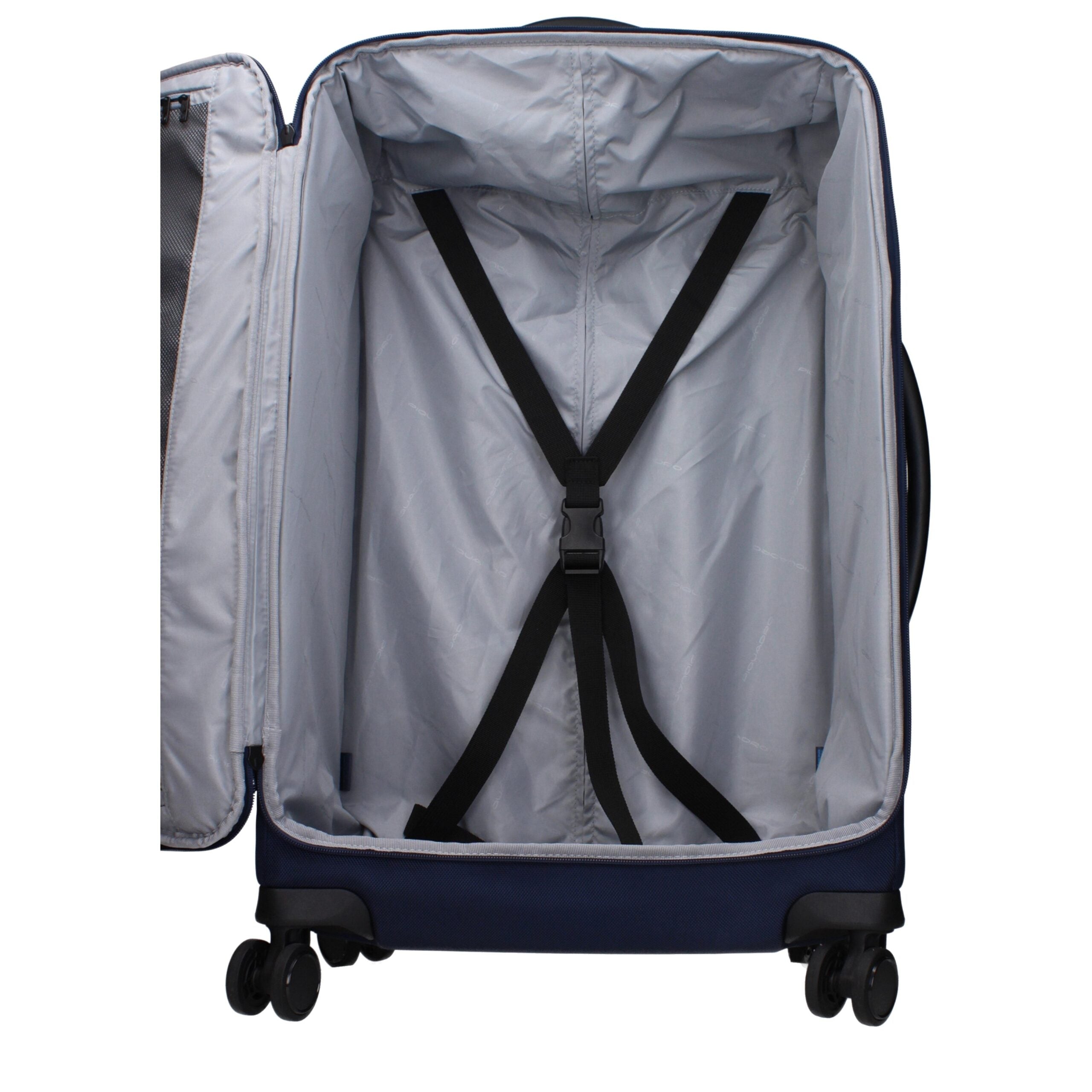 Piquadro Blue Fabric Trolley
