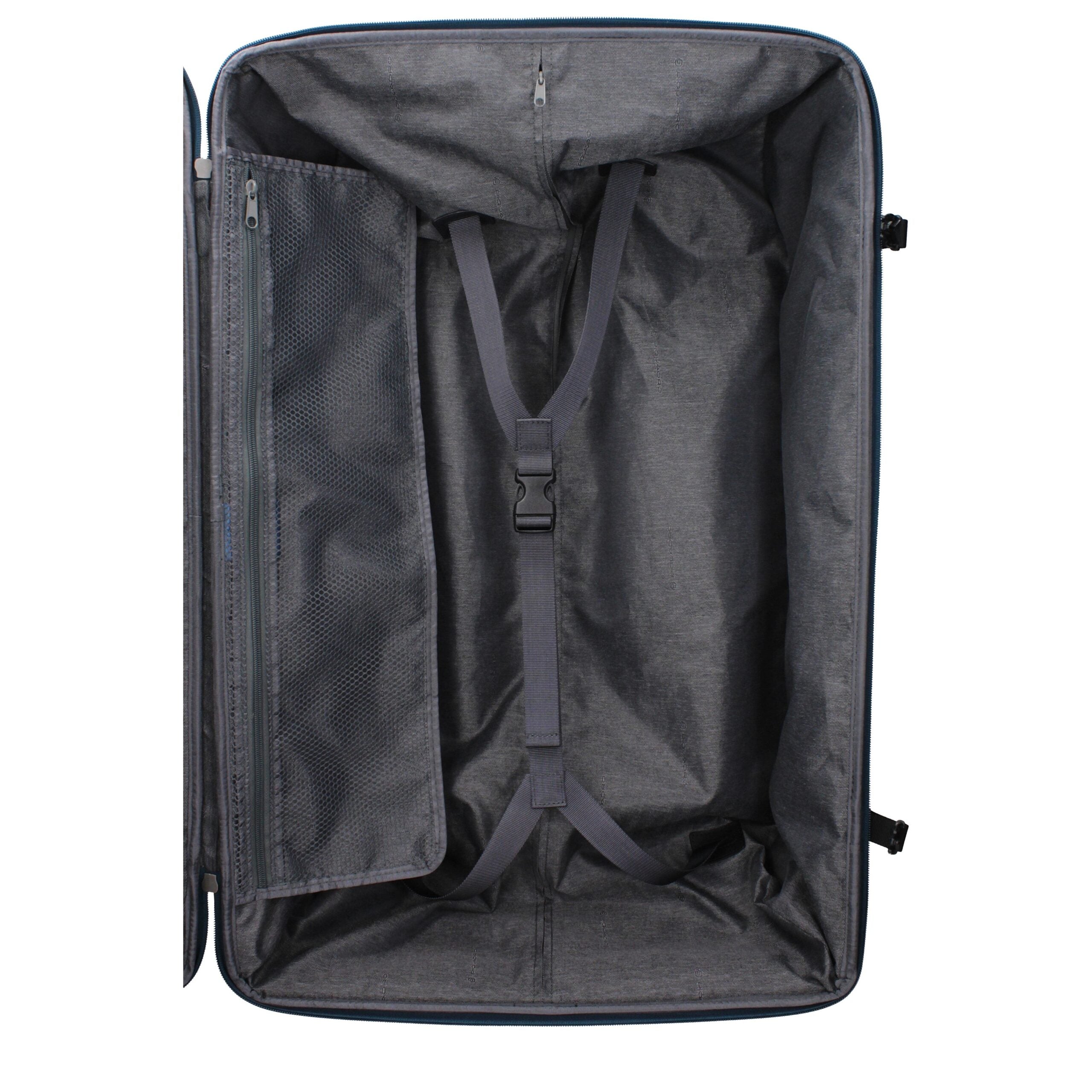 Piquadro Blue Fabric Trolley