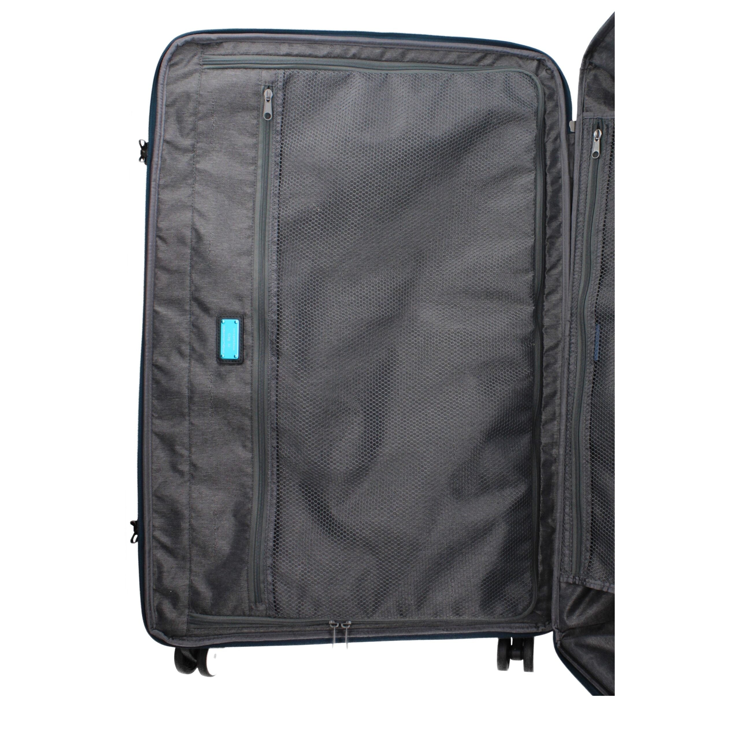 Piquadro Blue Fabric Trolley