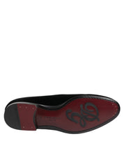 Dolce & Gabbana Black Velvet Loafers