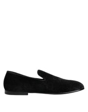 Dolce & Gabbana Black Velvet Loafers