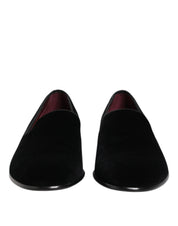 Dolce & Gabbana Black Velvet Loafers