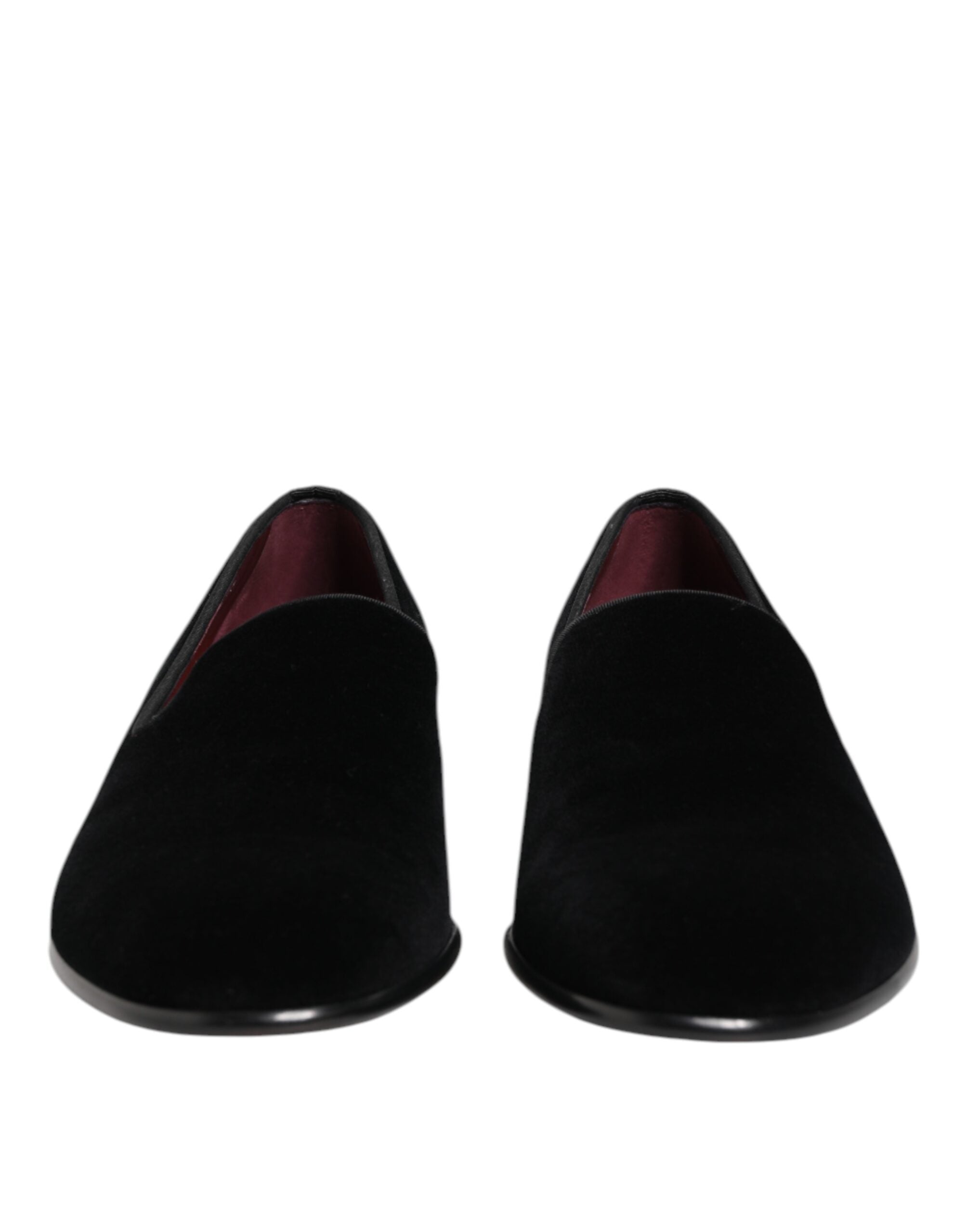 Dolce & Gabbana Black Velvet Loafers
