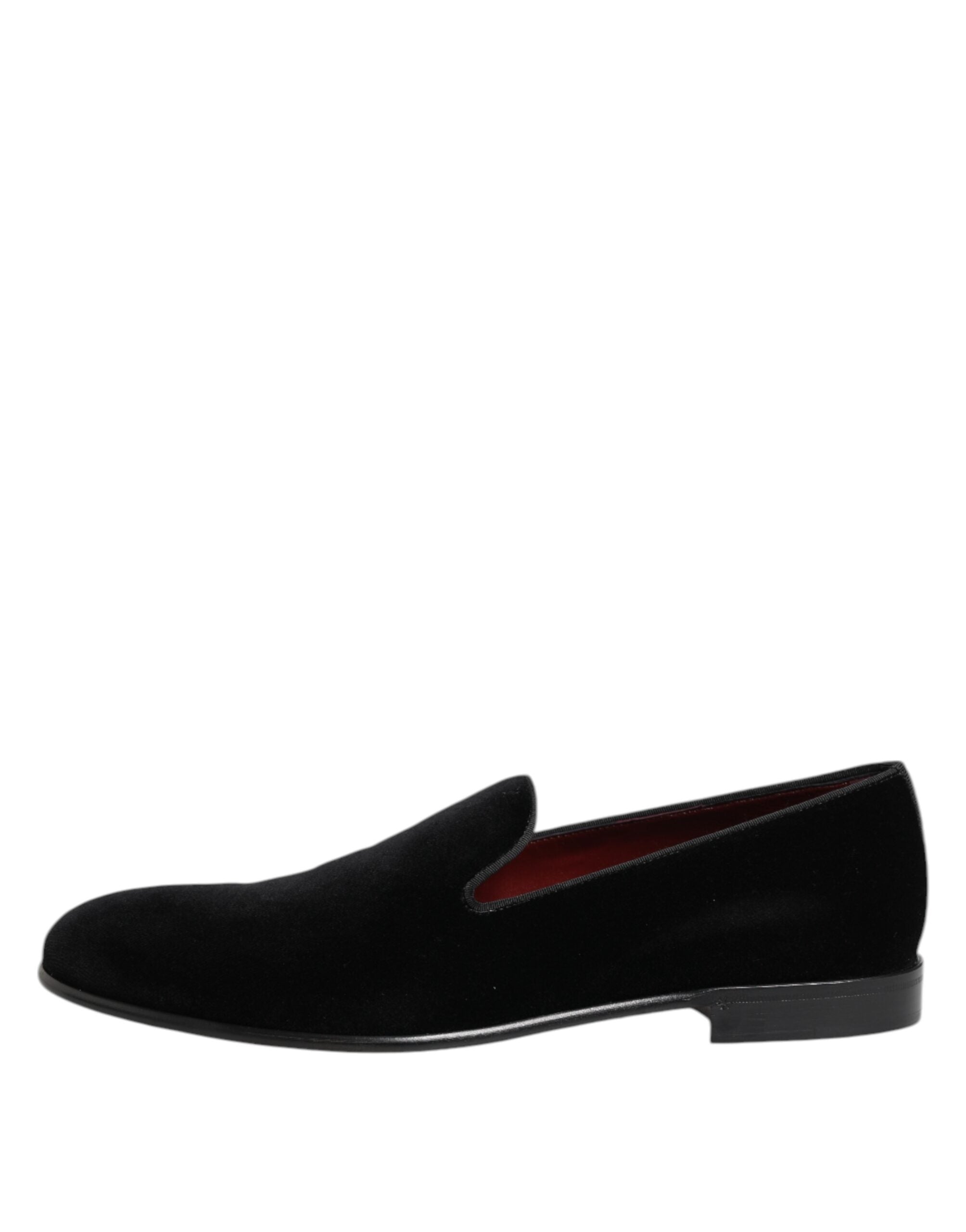 Dolce & Gabbana Black Velvet Loafers