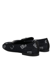 Dolce & Gabbana Blue Cotton Loafers