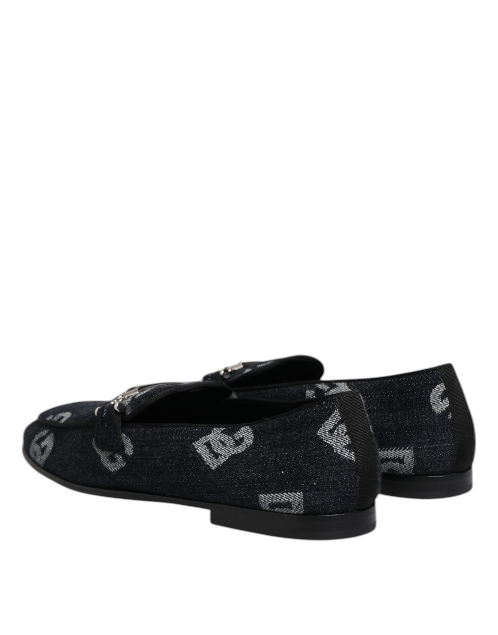 Dolce & Gabbana Blue Cotton Loafers