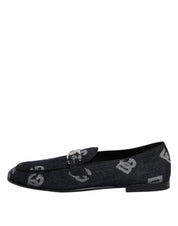 Dolce & Gabbana Blue Cotton Loafers