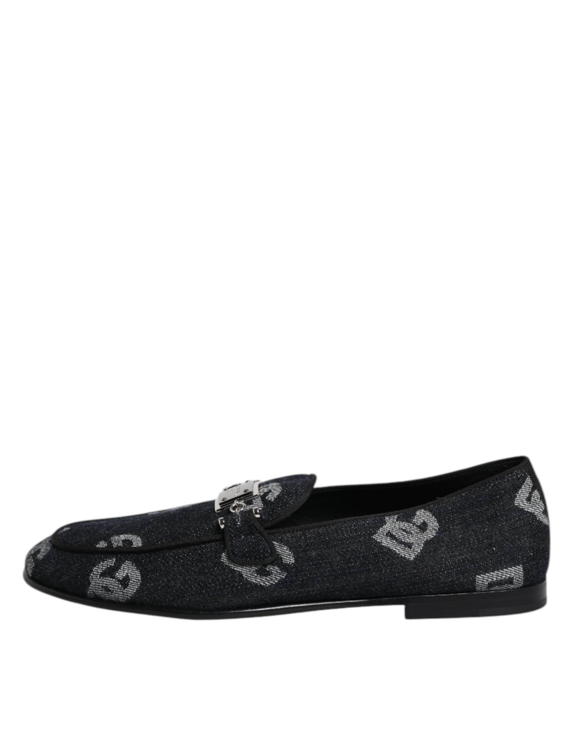 Dolce & Gabbana Blue Cotton Loafers