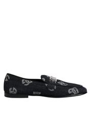 Dolce & Gabbana Blue Cotton Loafers