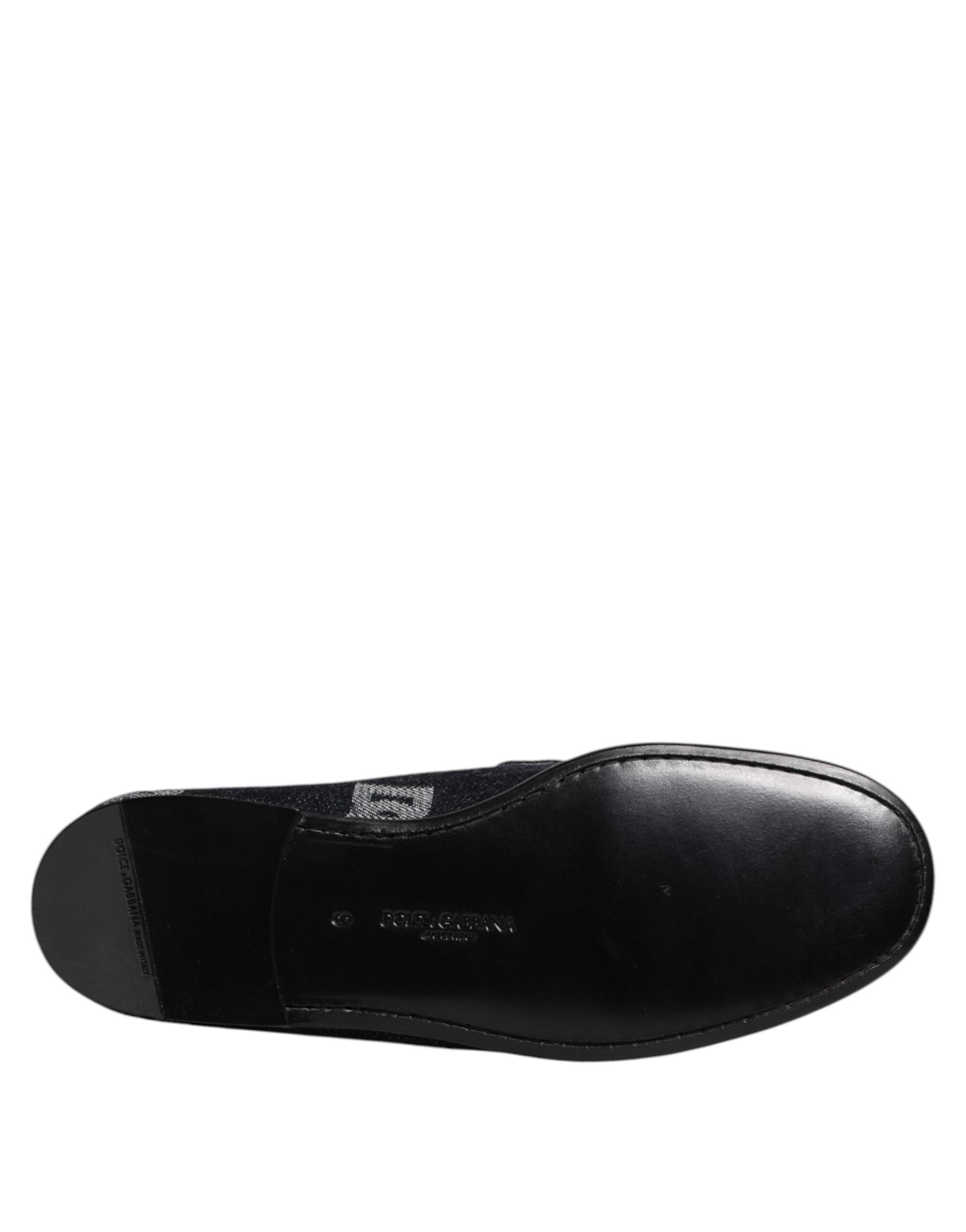 Dolce & Gabbana Blue Cotton Loafers