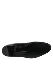Black Chelsea Slip On Mid Calf Boots Shoes