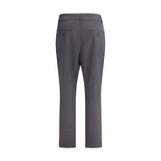 Yellow Fleece Wool Casual Pants