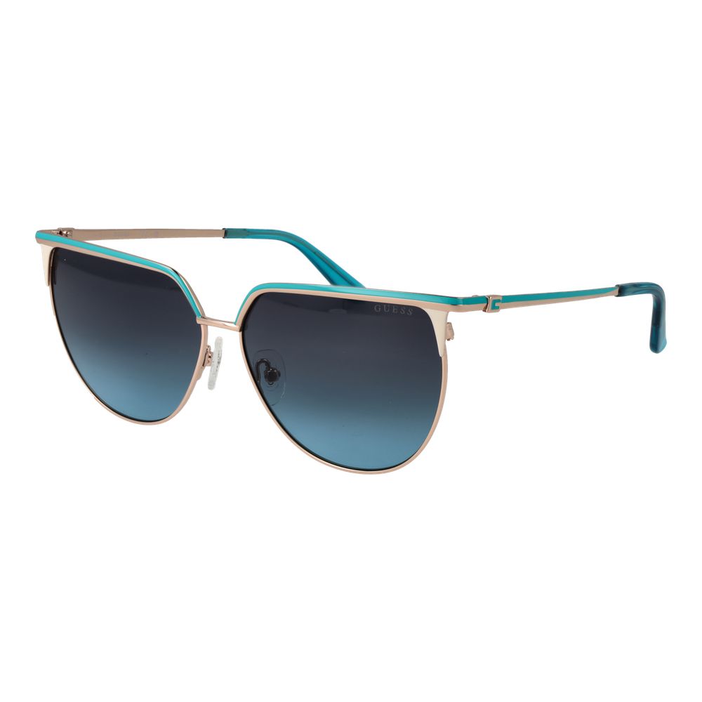 Guess Gold Metal Cat Eye Sunglasses