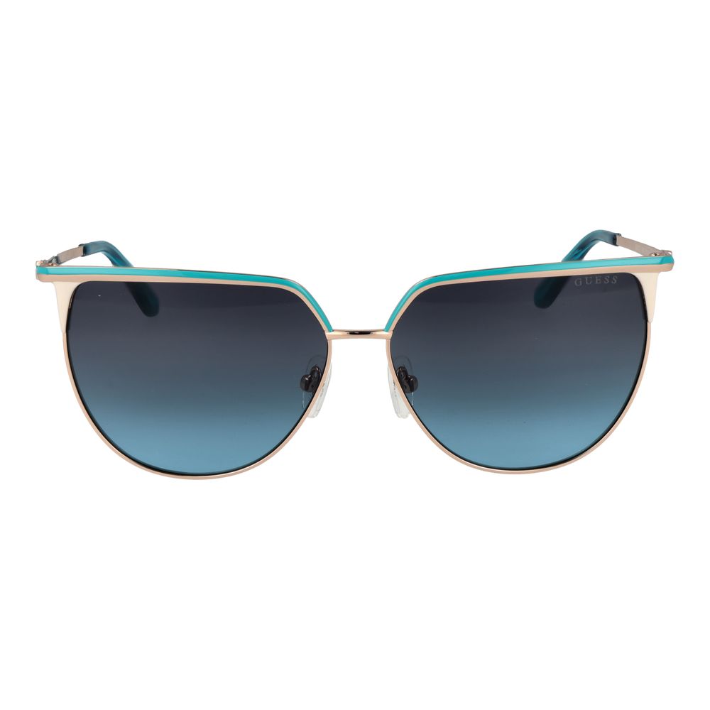Guess Gold Metal Cat Eye Sunglasses