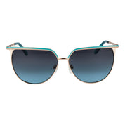 Guess Gold Metal Cat Eye Sunglasses