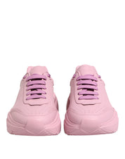 Dolce & Gabbana Pink Calfskin Low Top Sneakers