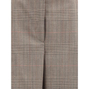 Prince of wales Wide leg Pants