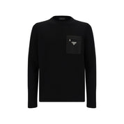 Black Fleece Wool Sweatshirt