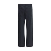 Black Cotton Casual Pants