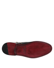 Svarta Chelsea-stövlar i läder med halvhög vad