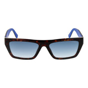 Guess Brown Plastic Rectangle Sunglasses