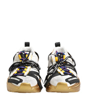 Dolce & Gabbana Multicolor Calfskin Low-Top Sneakers