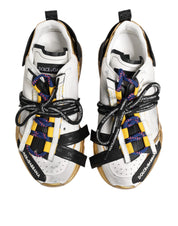 Dolce & Gabbana Multicolor Calfskin Low-Top Sneakers