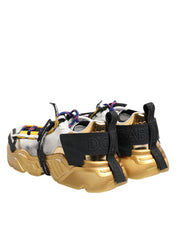 Dolce & Gabbana Multicolor Calfskin Low-Top Sneakers
