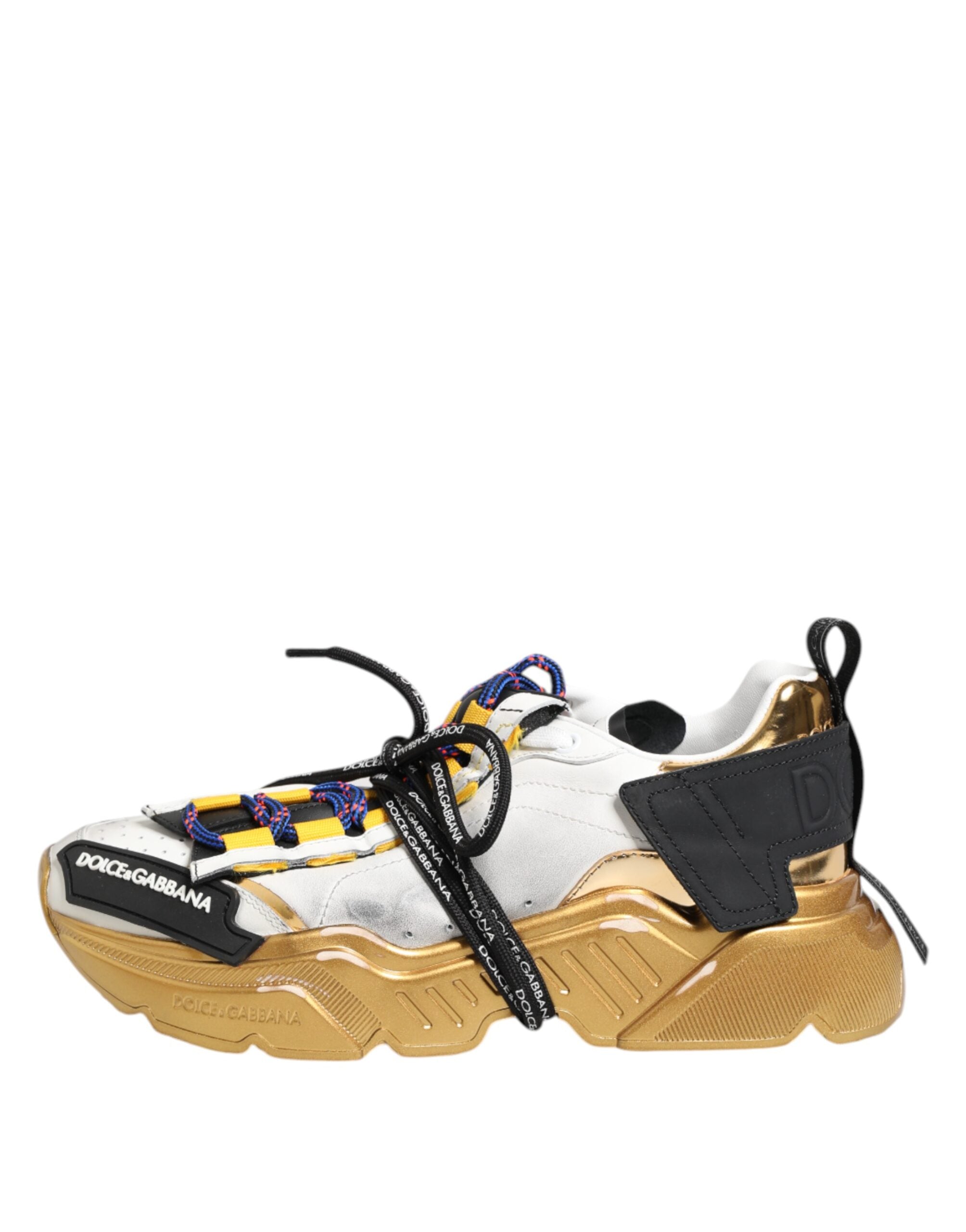 Dolce & Gabbana Multicolor Calfskin Low-Top Sneakers