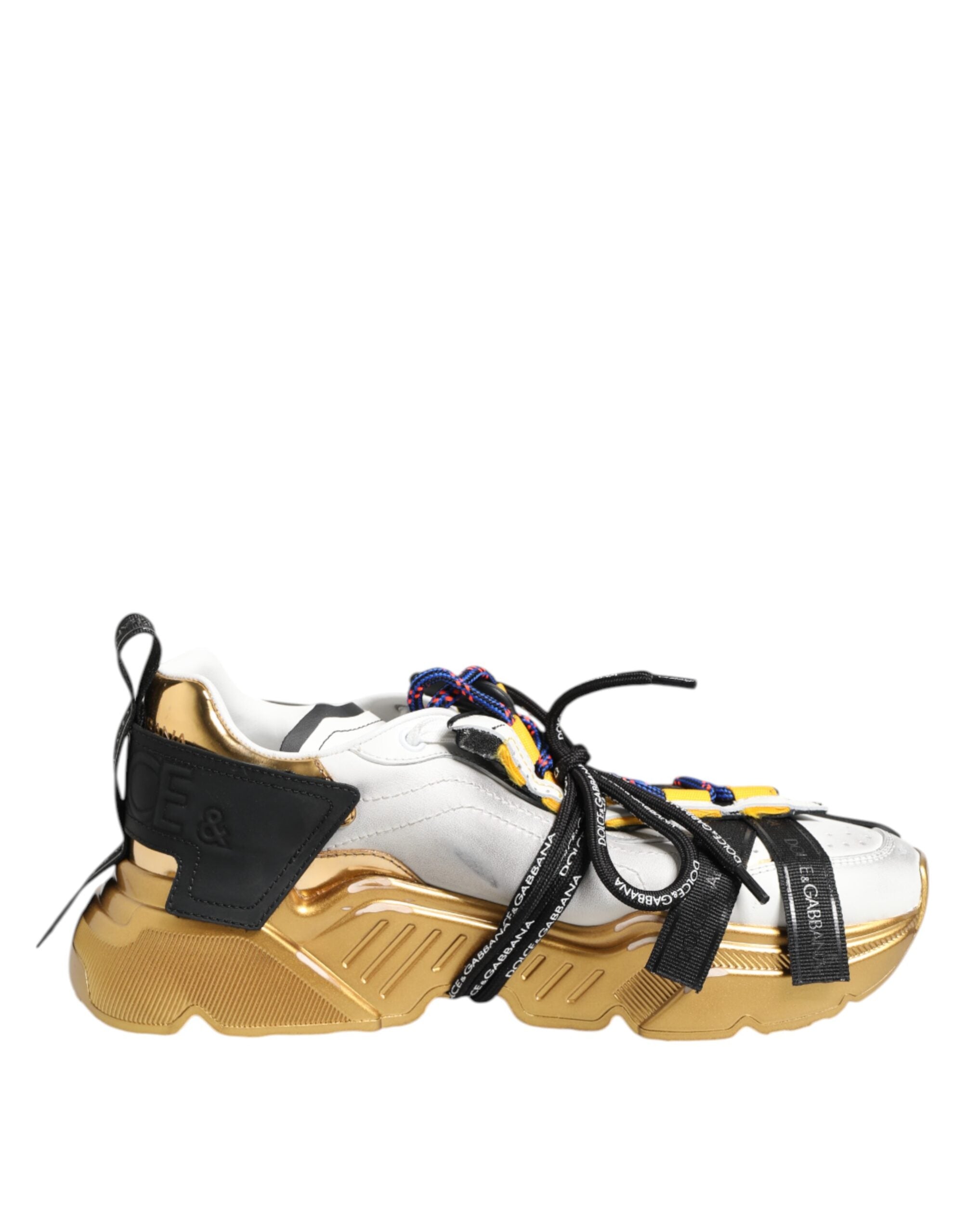 Dolce & Gabbana Multicolor Calfskin Low-Top Sneakers